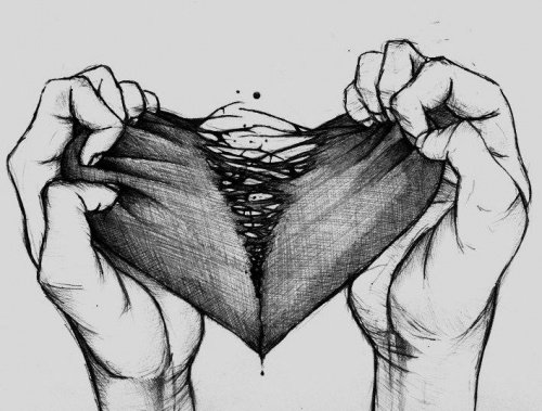 corazón-partiéndose-por-la-mitad-representando-el-abismo-de-la-tristeza-500x379